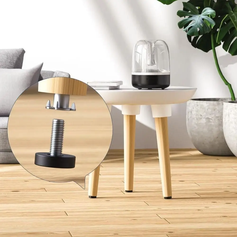 

8PCS Adjustable Furniture Leveling Feet Table Feet Screw on Hardware Tools Leg Levelers Furniture Levelers 1/4In Thread Levelers