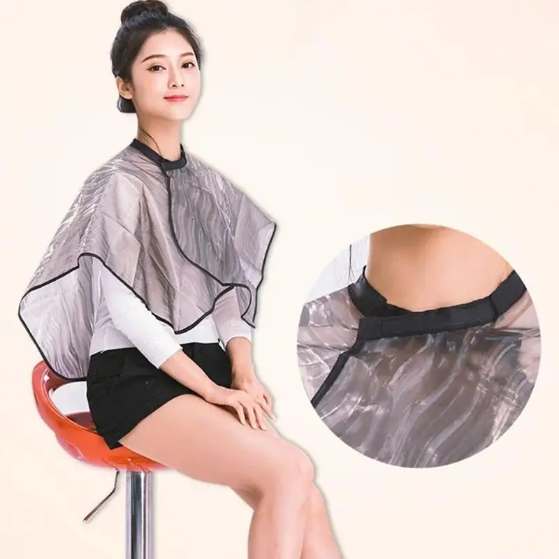 

Barbershop Hairdressing Cape Waterproof Hair Coloring Wraps For Hair Color Shampoo Hair Dye Cloth Haircut Cloak Barber Tools