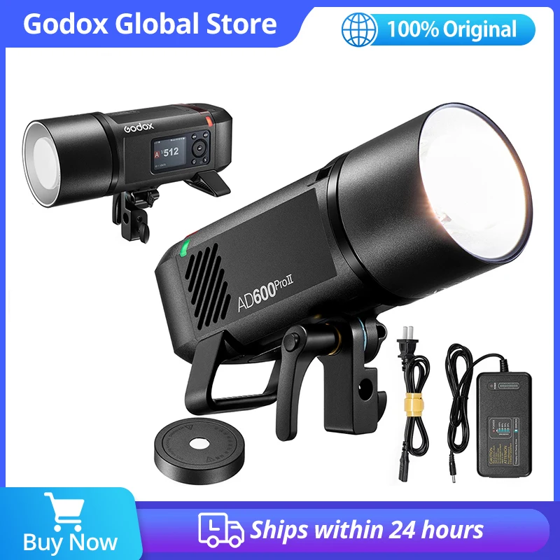 

Godox 600W AD600Pro II Wireless All-in-One Outdoor Flash TTL High-speed Synchronization compatible with Canon Nikon Sony Olympus