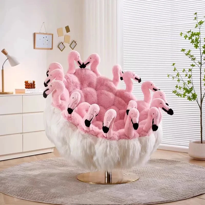 

Designer creative personality art chair Internet celebrity animal doll leisure chair