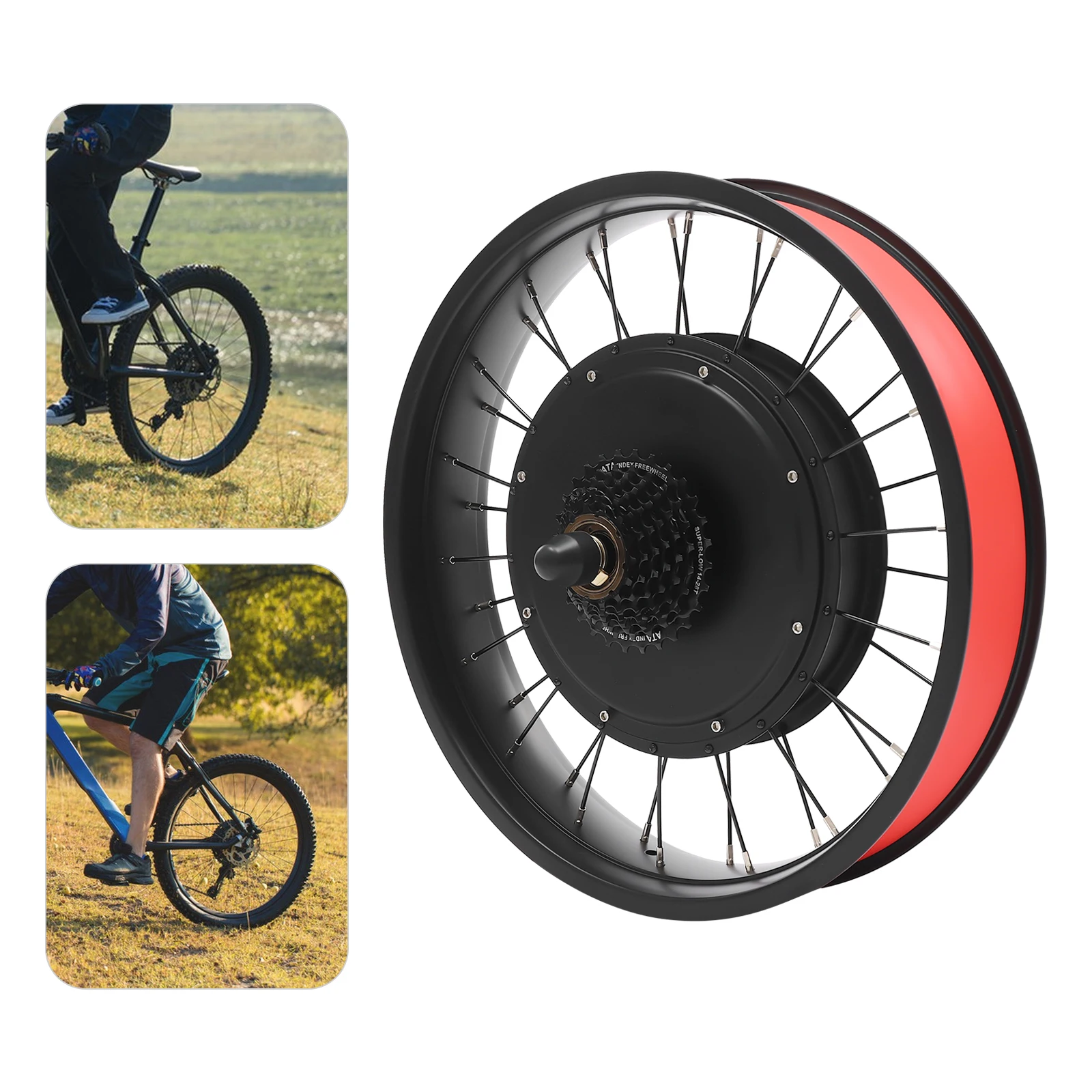 Ebike Conversion Kit, Rear Wheel Electric Bicycle Hub Motor Kit, Electric Bike Conversion Kit