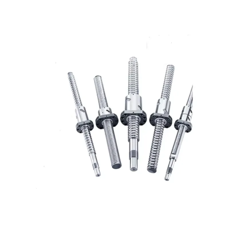 Bearing Steel DFU 2005 800mm C5 High Precision Ball Screw with Nut CNC Machine Tool Assemble Rolled Ball Screw