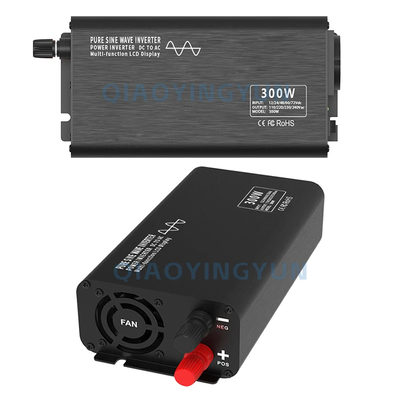 Off-grid Pure Sine Wave Inverter 300W 12V 24V 48V 60V 72V 84V DC TO 220V AC Inverter Power With USB