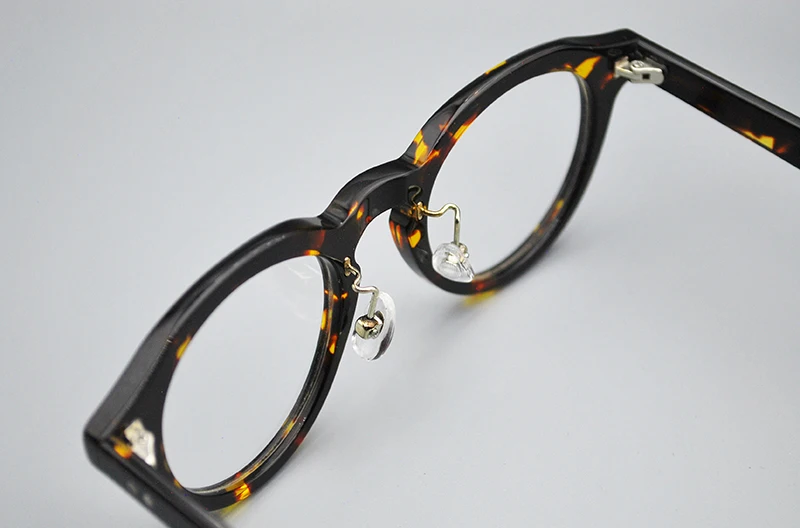 ALICIA Neue Mode Retro Runde Spektakel Luxus Acetat Brillen Kleine Größe Brillen Optische Verordnung Rahmen Mann Frauen – Detail 11