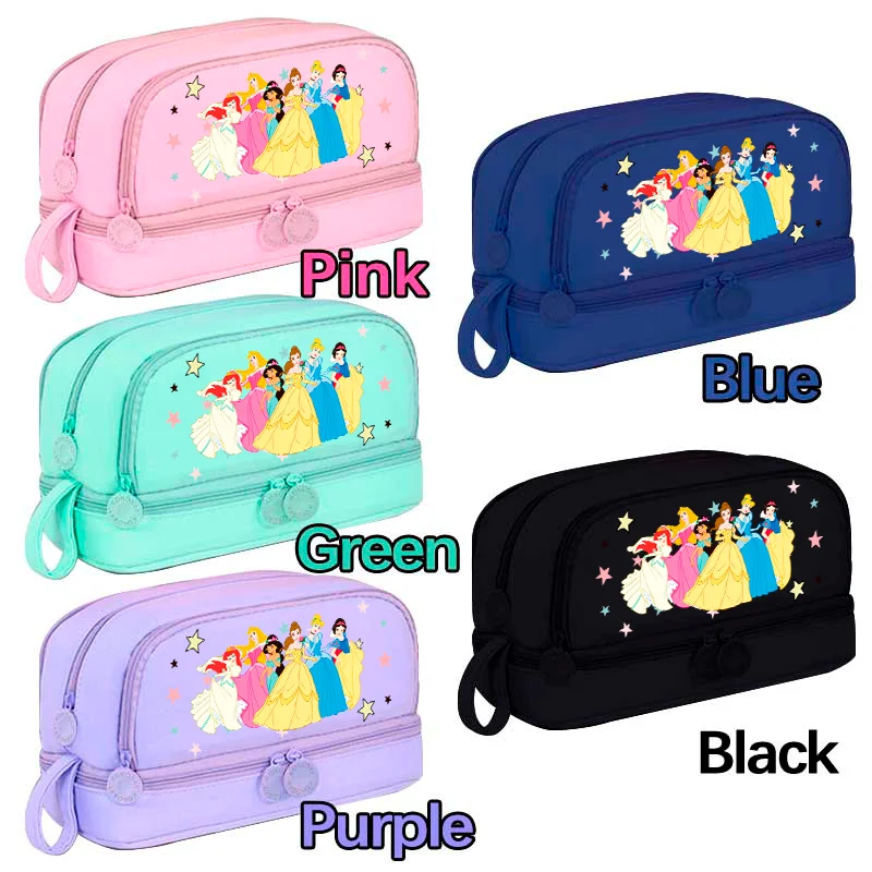 مقلمة أميرات ديزني أورورا سنو وايت مقلمة أرييل إيلا سعة كبيرة صندوق رصاص صندوق أدوات مكتب متعدد الوظائف #5