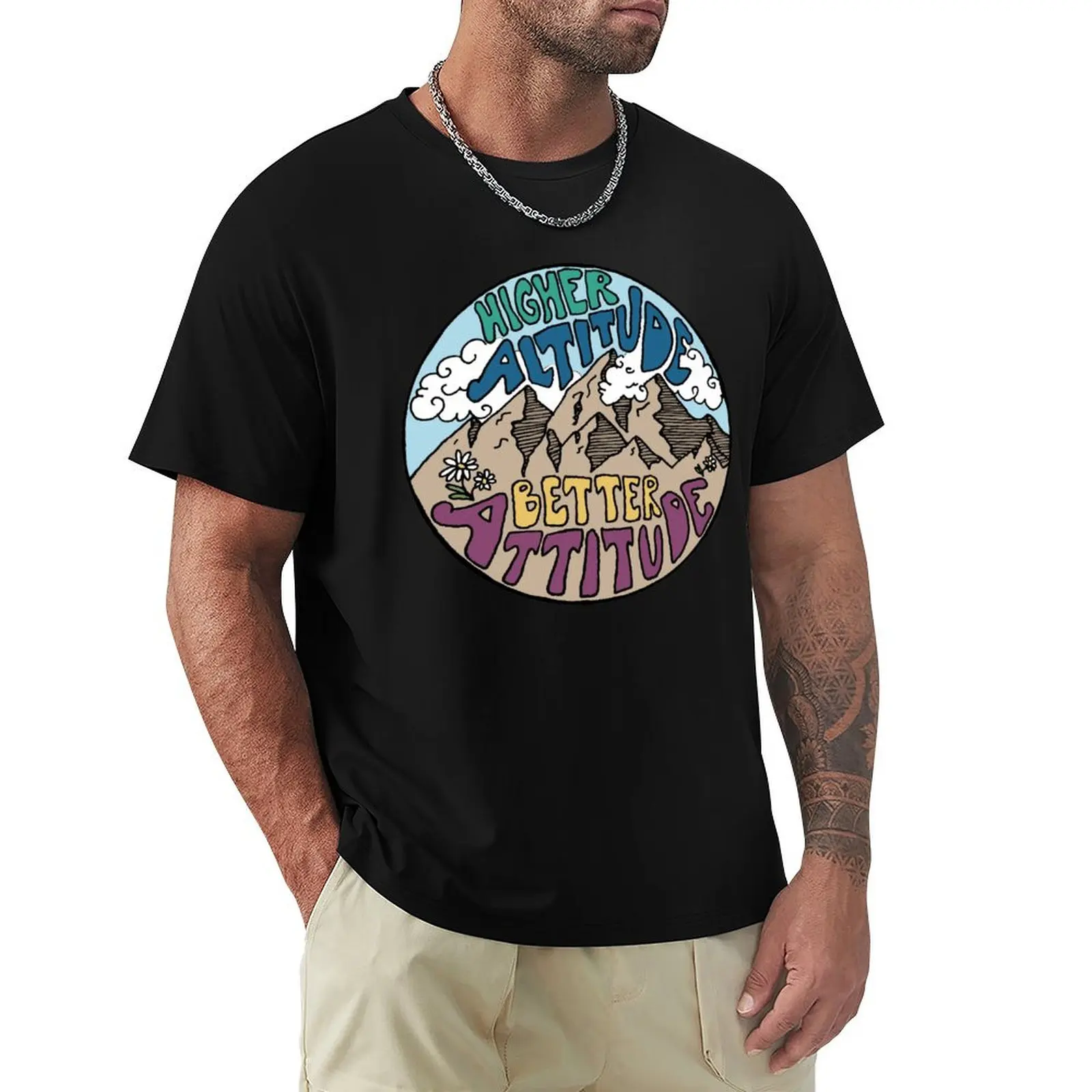 high altitude T-Shirt man t shirts for men T-Shirt