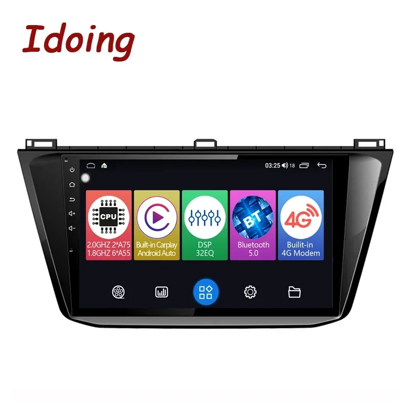 

Idoing автомобильный стерео радио мультимедийный плеер для Volkswagen Tiguan 2 MK 2016-2022 CarPlay Android авто навигация ГЛОНАСС головное устройство