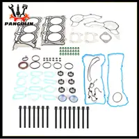 Juego de juntas de culata de motor para 11-16 Chrysler Dodge Jeep Ram 3.6L Cyl. Juntas de desgaste de la junta de la cubierta de la válvula de culata