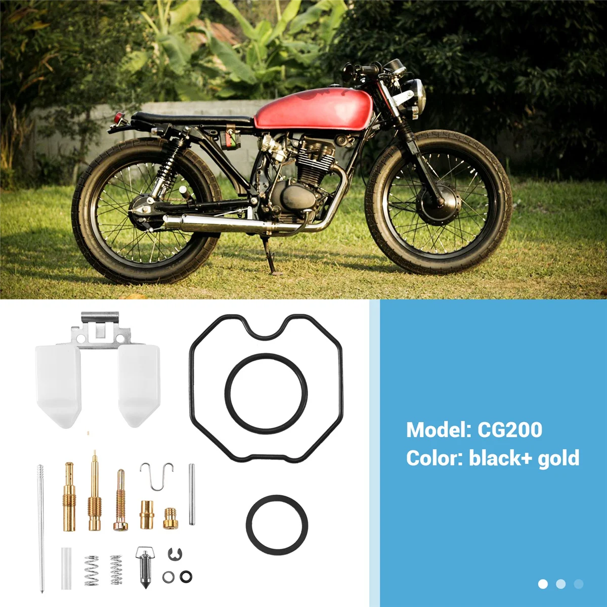 Per Keihin PWK Kit di riparazione carburatore PZ30 CG200 Carb per HONDA CG Kit di riparazione moto G