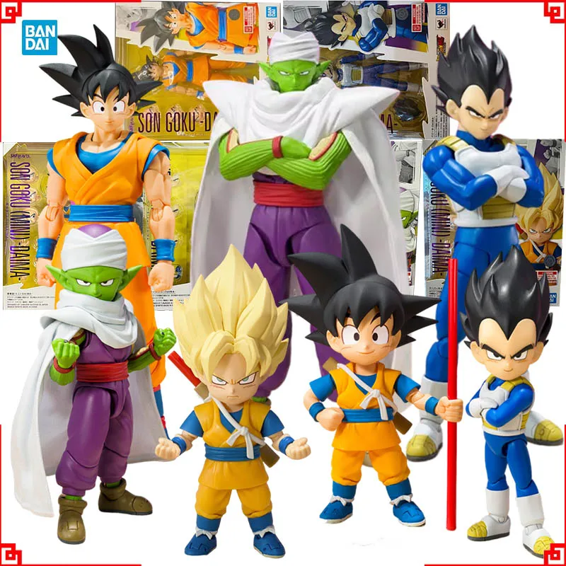 Bandai autentyczna figurka Dragon Ball SHF Goku Daima Vegeta Mini Piccolo wysoka możliwości pozycji kolekcje figurki Anime zabawki