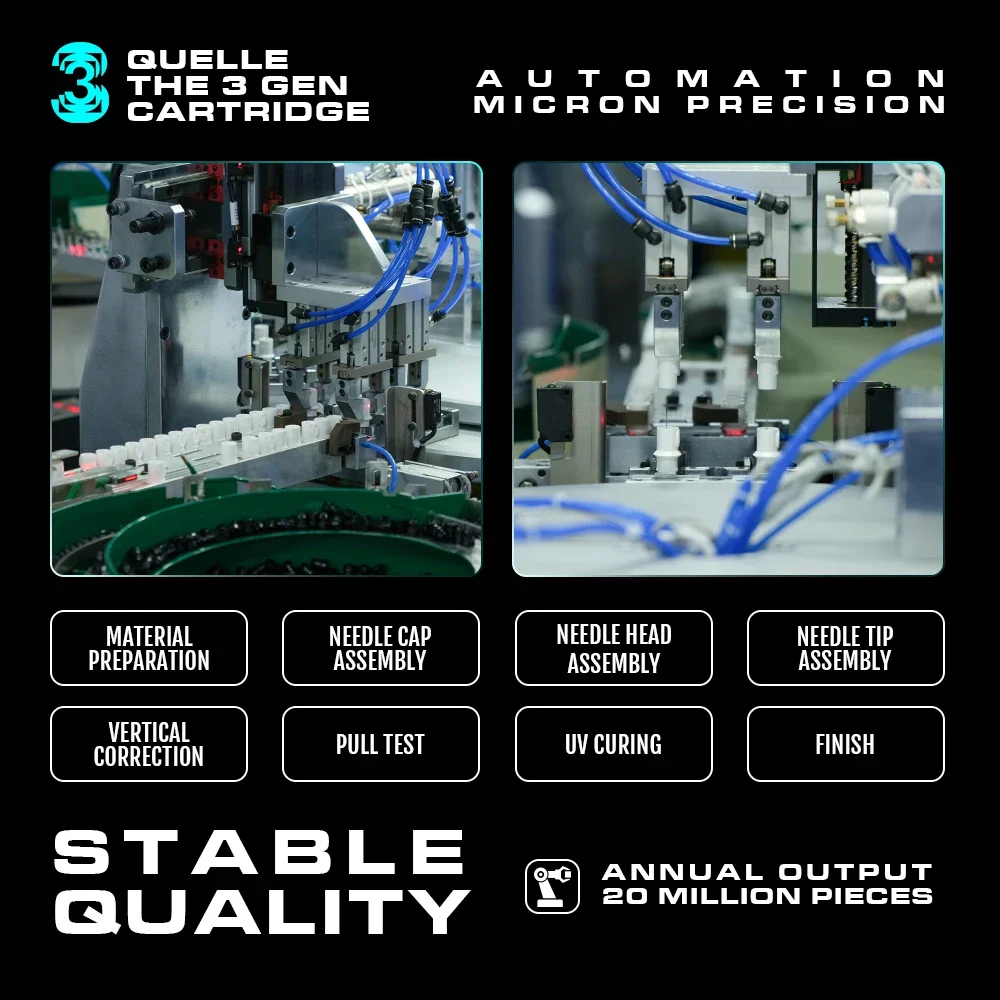 20 قطعة خراطيش QUELLE SMP الوشم فروة الرأس الإبر RL 0.18-0.25 مللي متر المتاح شبه دائمة الحاجب الشفاه ماكياج الوشم لوازم #6