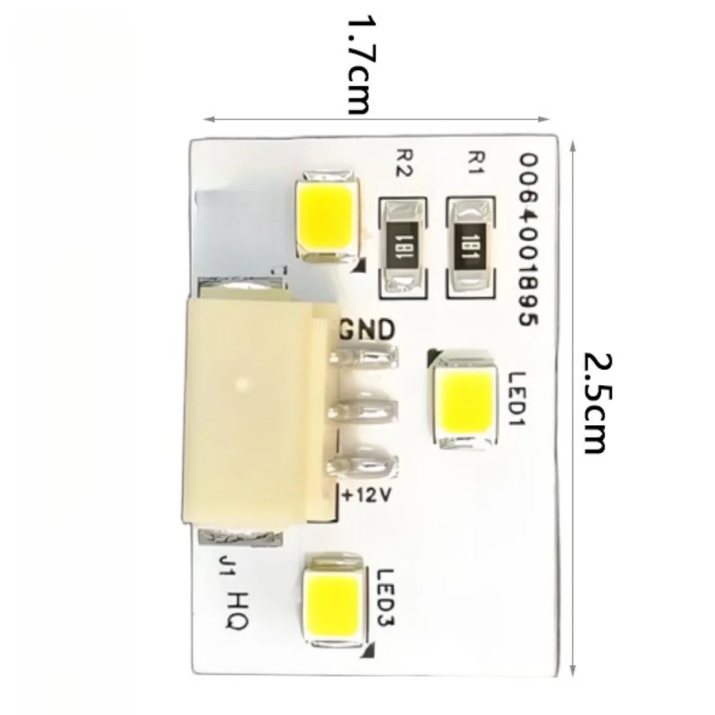 3 LED Refrigerator Light Board 12V Energy Efficient Replacement Strip For Fridge Door Interior Lighting Fixture Upgrade Part