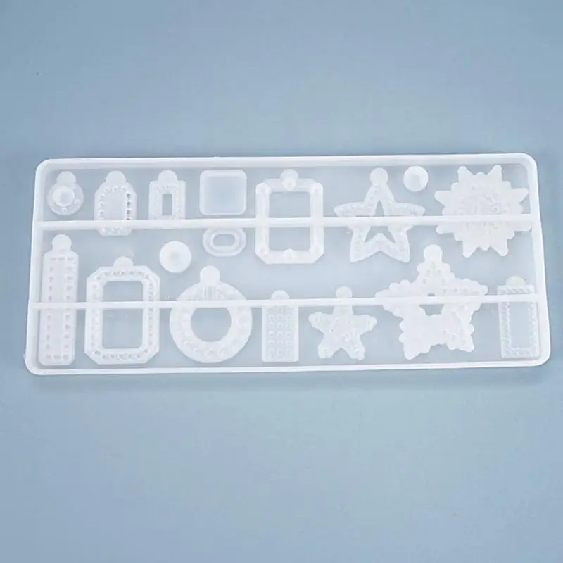45be DIY -Schlüsselbundohrringe Dangler Anhänger Silikonform Kristall Epoxidharzform