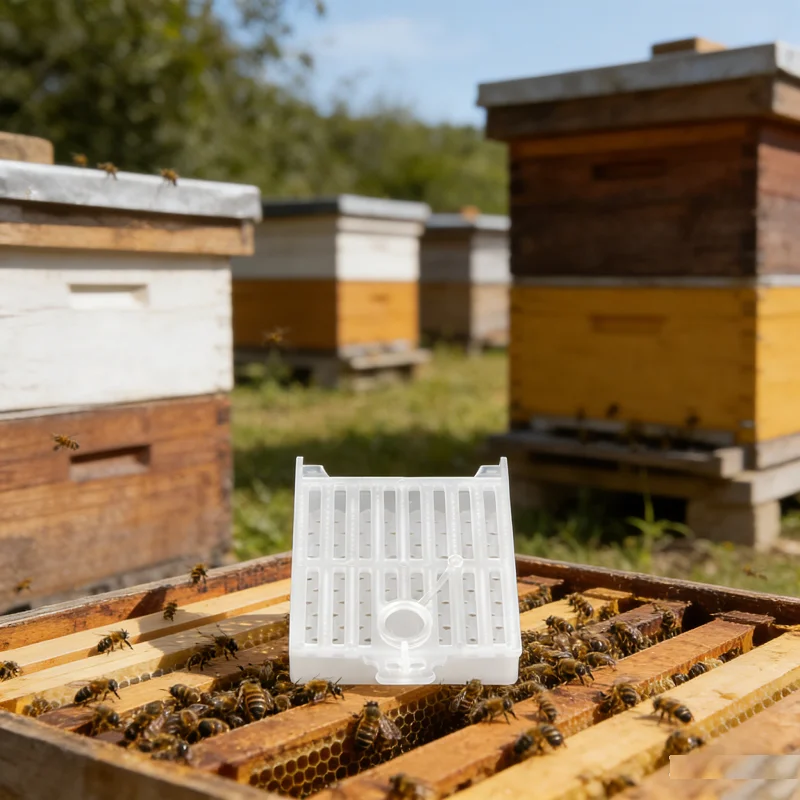 

Queen Bee Catcher Cage Beekeeping Transport Queen Cages Bee Post Cage Transparent Box Queen Bee Moving Cage Beekeeping Tools