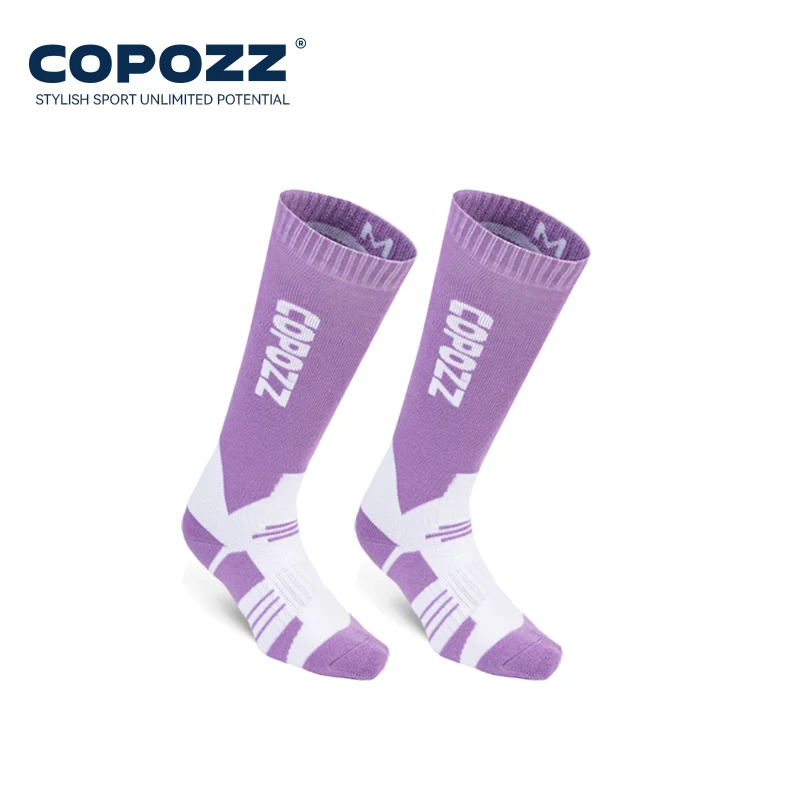 COPOZZ Winter Männer Frauen Thermische Ski Socken Warme Wolle Radfahren Fußball Snowboard Socken Verdickte Hohe Röhre Feuchtigkeit Absorption Socken