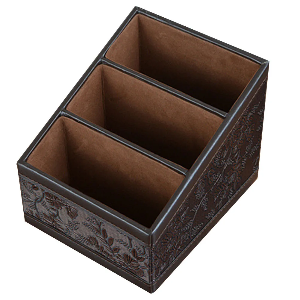 1pc Retro Storage Box For Remote-Control Unit Holder Controller Container Classify Sundries Organizer Home Supply