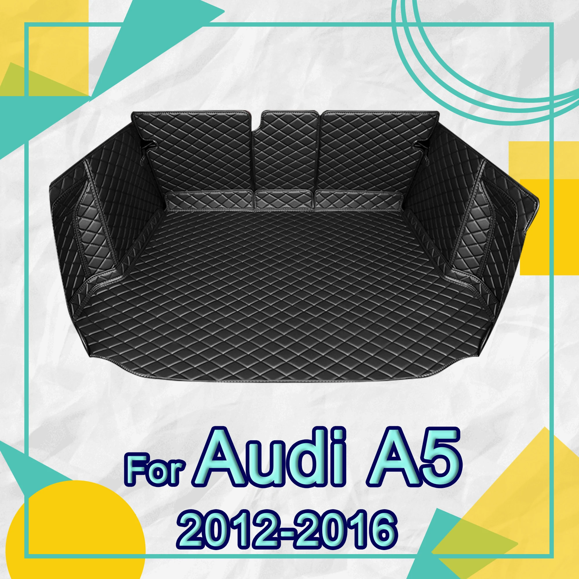 Car trunk mat for Audi A5 Sedan/Sportback four doors 2012 2013 2014 2015 2016 cargo liner carpet interior accessories cover