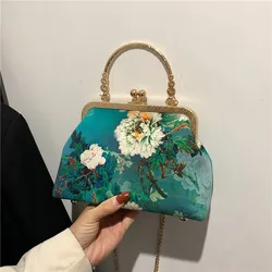 女性のための花柄のハンドバッグと財布,高級ハンドバッグ,ファッショナブルなショルダーバッグ,絶妙なイブニングクラッチ,2023