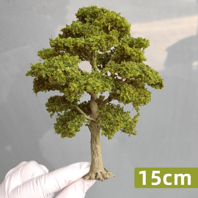 1PC 10/15/23/28cm HO/OO/G Schaal Herfst Model Bomen miniaturen Tuin Landschap Model MINI Platform Trein Spoorweg Layout