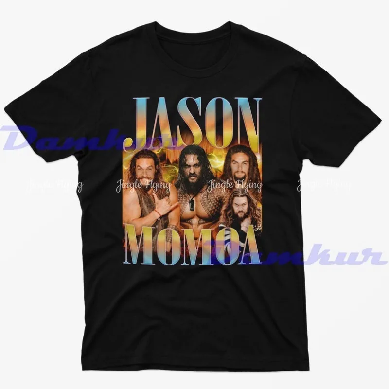Mamoa Ретро 90-х годов Футболка Толстовка Футболка Momoa Vintage Merch Jason Mamona Футболка для фанатов