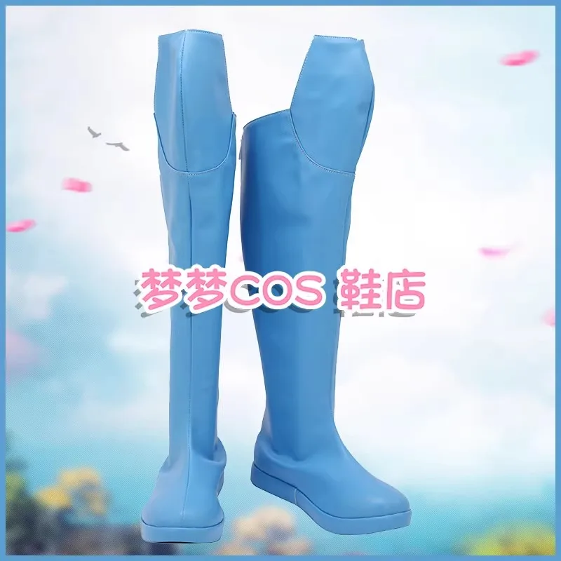 Mark Grayson Omni Man Cosplay Kostüm Schuhe Blau Handgefertigte Kunstlederstiefel