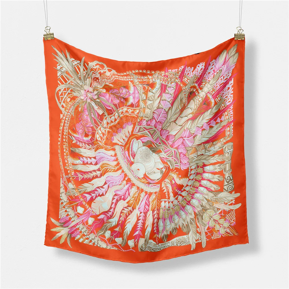 lenco-feminino-geometrico-sazonal-universal-com-estampa-tie-dye-e-pena-lenco-quadrado-pequeno-decorativo-acessorios-de-moda