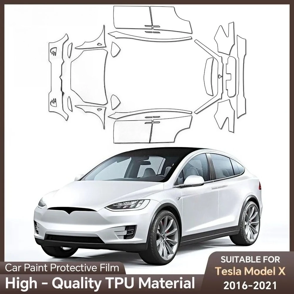 Pre-Cut TPU PPF Clear Paint Protection Film Kit for Tesla Model X 2016-2021 Anti Scratch Car Styling Accessories