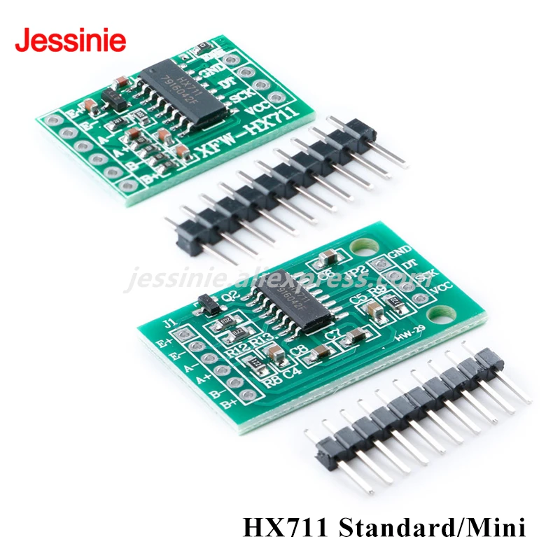 Sensor de presión de pesaje de peso AD con Chip HX711, Mini módulo de precisión de 24 bits dedicado de doble canal estándar