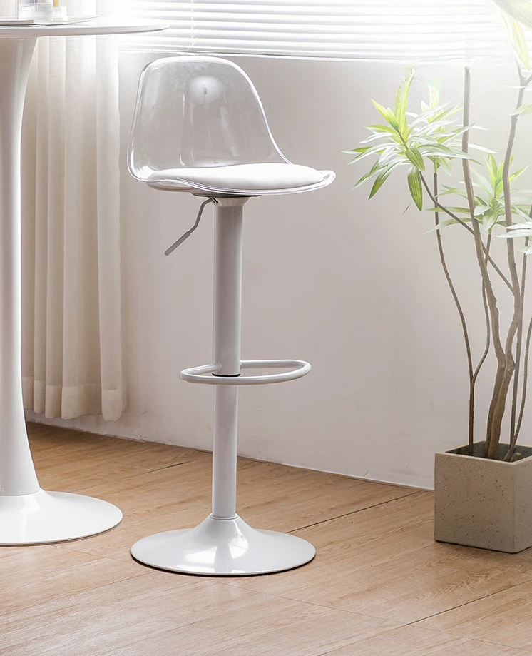 

Modern minimalist high chair, rotating front desk cashier lift, household high legged backrest chair
