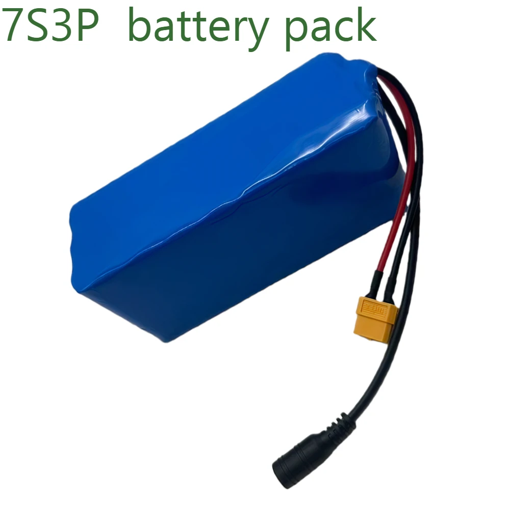 

18650 24V 30Ah 7S3P rechargeable lithium-ion battery 29.4V 30000mAh lithium battery pack suitable for bicycles,light motorcycles