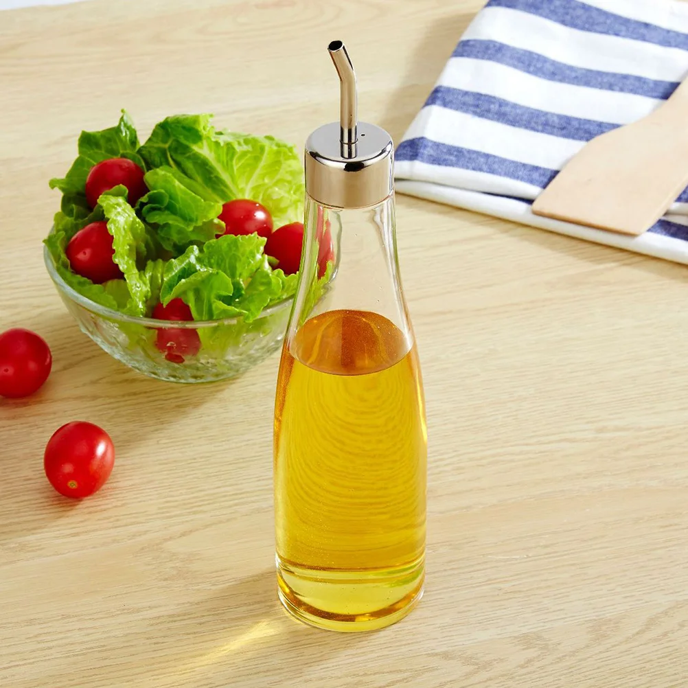 

1Pcs Transparent Acrylic Oil Vinegar Bottle Seasoning Container Reusable Leak Proof Compact Kitchen Supplies Seasoning Bottle