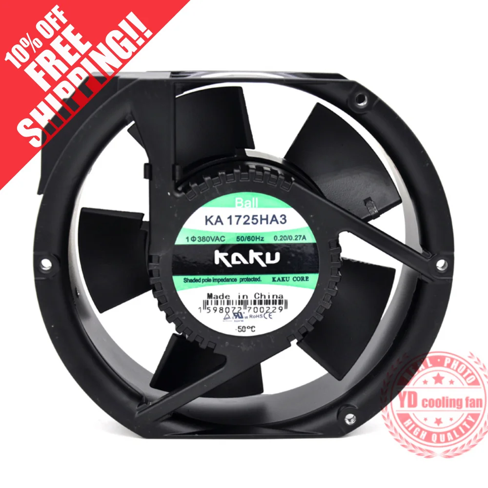 NEW KAKU KA1725HA3 ball bearing 17251 380V 0.2A electric welding machine cooling fan