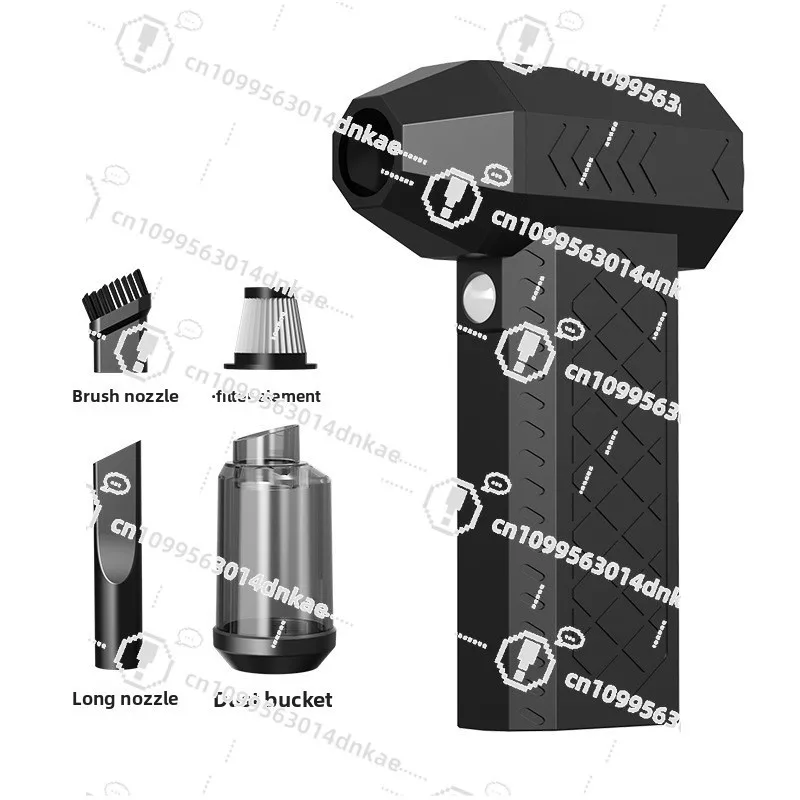 Cross-border Vacuuming Turbo Fan High-speed Supercharged Hurricane Turbo Fan Camping Outdoor Handheld Wireless Violent Fan