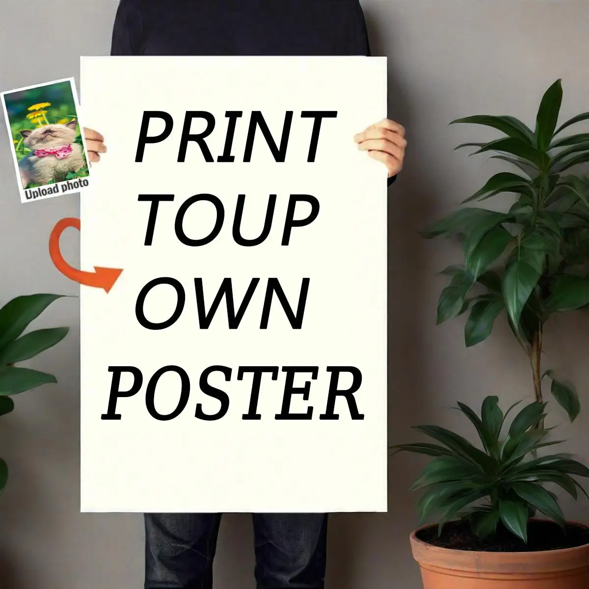 Custom Unframed Canvas Poster - Personalized Wall Art With Your Photos, Perfect Gift For Friends & Family Fashionable Home Decor