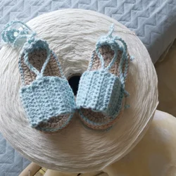 QYFLYXUESimple Baby Soft Bottom Lace, Toddler Shoes, Sandals, Double Bottom, Hand-made Wool Woven Shoes.