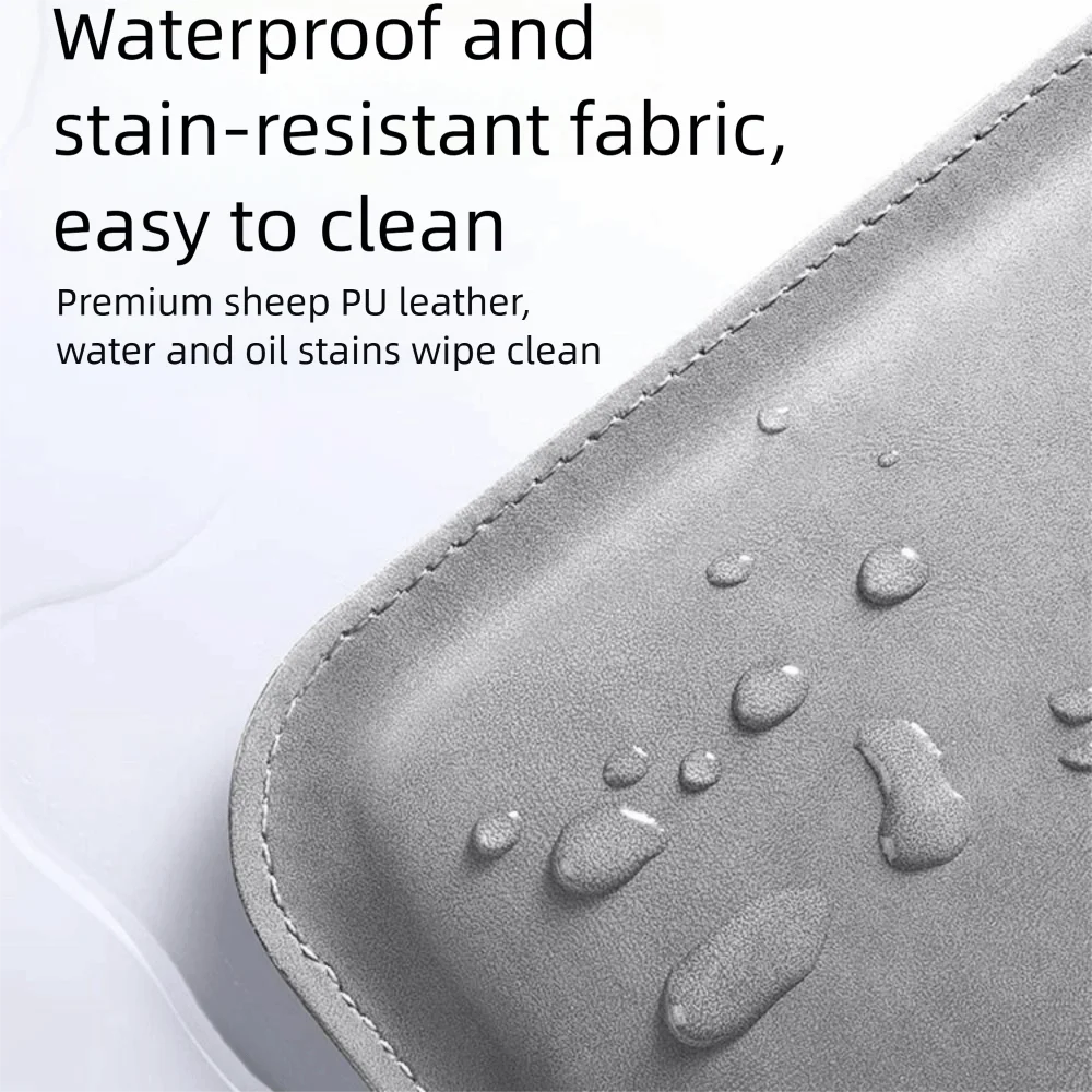 Universal Portable Computer Storage Bag 14/15inch PU Leather Laptop Bag Clutch Bag Solid Color Tablet Cover School