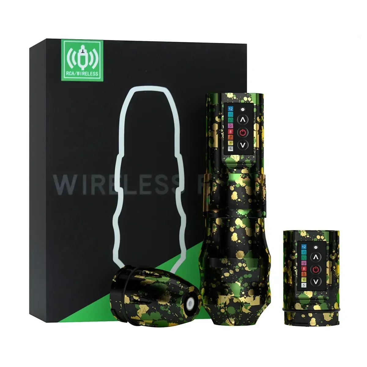 Tattoo Pen Wireless Rotary Machine Kit 3.5/4.0/4.6mm Stroke Optional Fast Charging Battery 1800mAh Pen Kit for Body Artist