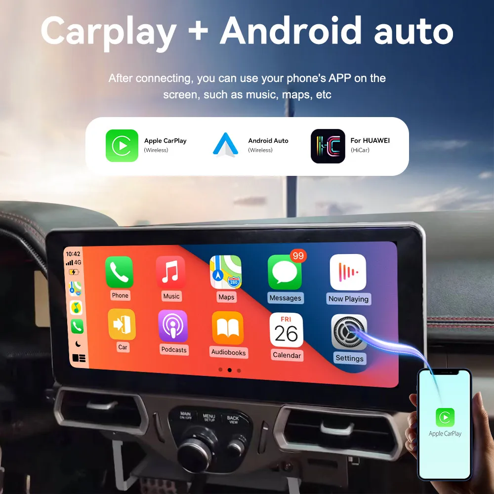 12.3 بوصة أندرويد 14.0 واي فاي CarPlay مشغل راديو السيارة GPS نافي لفيراري 458 2011-2016 AutoRadio الوسائط المتعددة DSP ستيريو HeadUnit #3