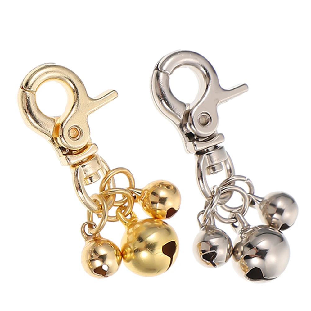 

2Pcs Pet Bell Accessories Small Training Collar Bells Lobster Clasp Adjustable Clip for Cat Dog Collar Charms Jingle Bell