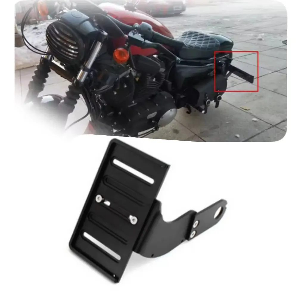 

Motorcycle Side Mount License Plate Bracket Black For Harley Sportster XL883 XL1200 X48 Iron 883 Nightster