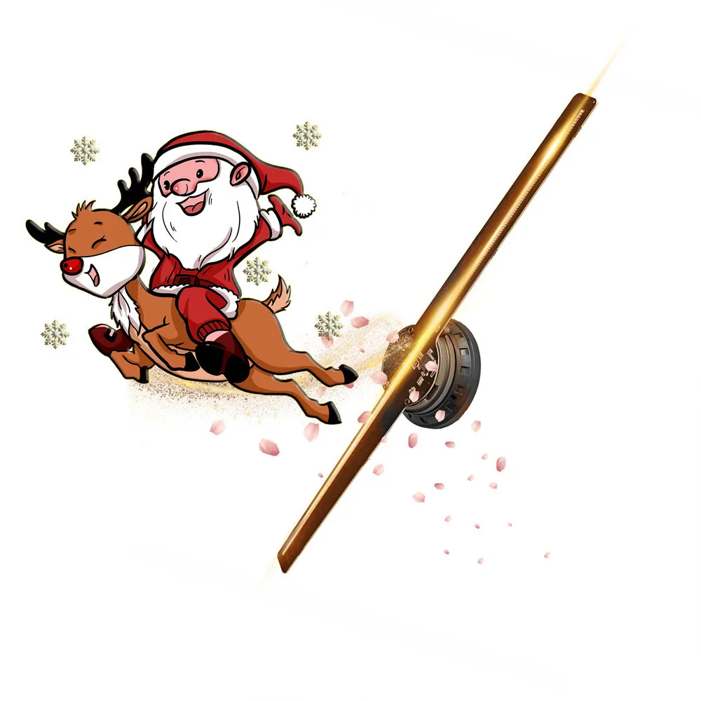 Holographic 3D Projection Fan Air Suspension Advertising Display Rotating LED Screen for Shop Promotion Home Decor