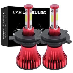 2PCS 4 Sides LED 6500K H11 H4 H7 H8 9004 9005 9006 9007 9012 5202 Car LED Headlight Bulbs Auto Led HB3 HB4 HB5 Headlamps 12V