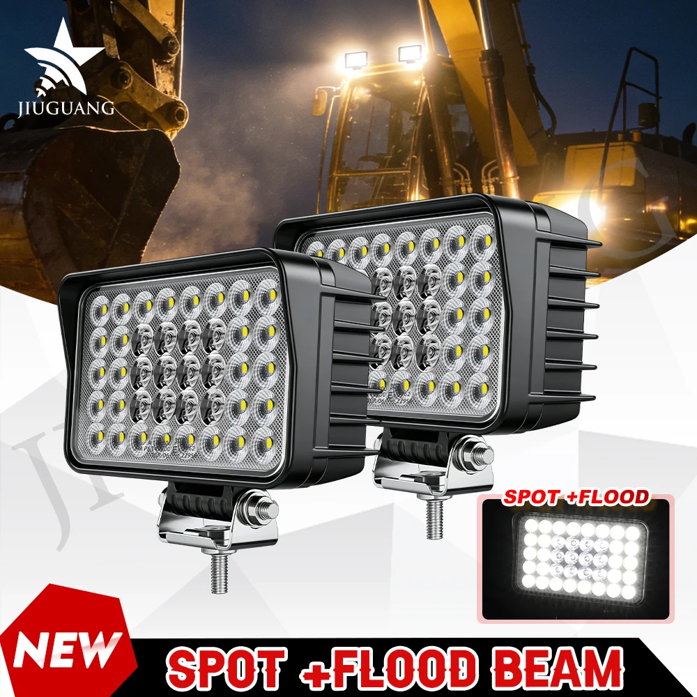 

HAOLIDE New 6inch LED Work Light White Driving Light Spot+Flood Combo Beam off-road use 100000LM Super Bright E9 for 4x4 Truck