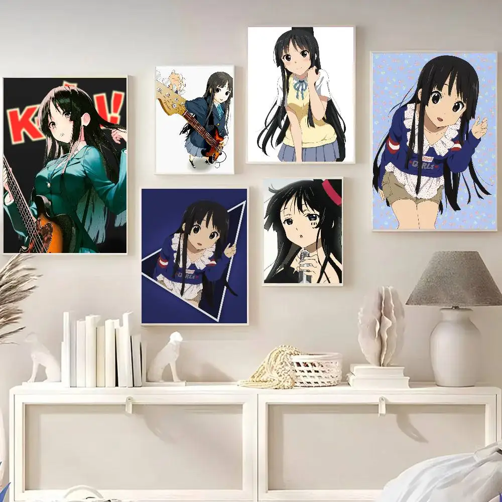 Mio Akiyama Anime K-ON! Poster Posters Decorative Paintings Study Bedroom Bar Background Wall Murals Gifts