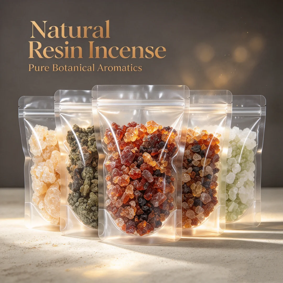 Natural Resin Incense: Oman Hojari Frankincense Myrrh Dragon Blood Benzoin Storax Rosin Gum Arabic for Meditation & Home Ritual