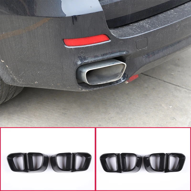 

For BMW X5 X6 F15 F16 2014-2018 Car Tail pipes Muffler Exhaust Pipe Output Cover Aluminum alloy Accessories For M Sports Version