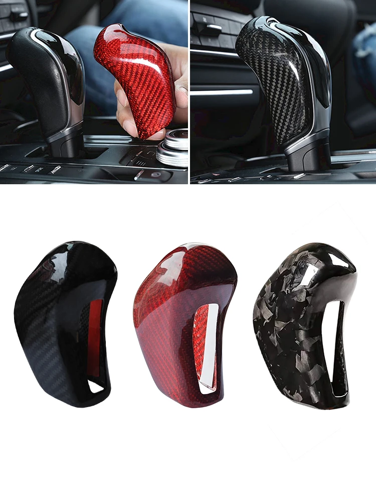 

For Maserati Levante Ghibli Quattroporte 201 2014 2015 2016 2017 2018 Real Carbon Fiber Car Shift Hood Decorative Sticker