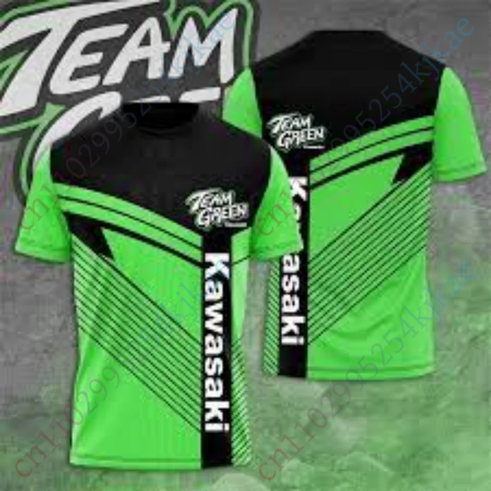 

New Kawasaki T-shirts Anime T Shirt For Men Clothing Casual Oversized T-shirt Luxury Short Sleeve Harajuku Streetwear Unisex Tee