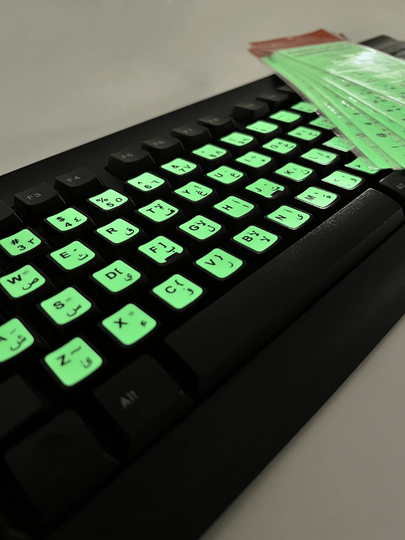 1pc Arabic/Hebrow/French keyboard luminous stickers notebook desktop computer button stickers