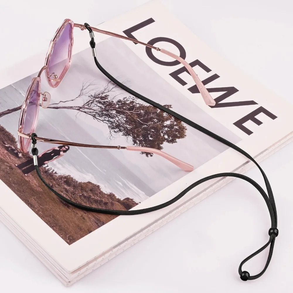 Unisex Solid Color Anti-Lost Eyeglass Lanyard with Adjustable Suede Cloth Rope Anti-Slip Glasses Strap for Men And Women image 5